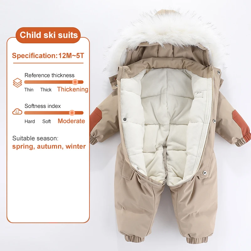 Baby-winteroverall met capuchon, waterdicht en warm gevoerd – Mila Winterzauber-editie