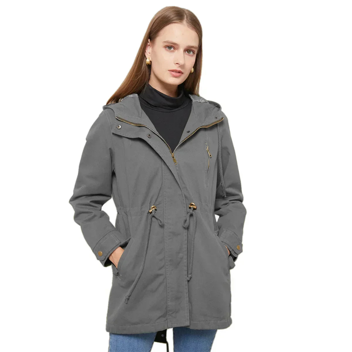 Stijlvolle Dames Jas met Capuchon – Marielle