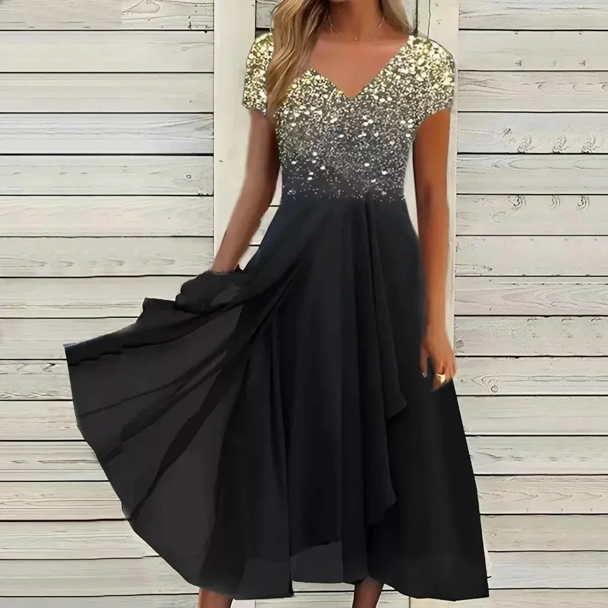 Luchtige Zomerjurk met Glamoureuze Look – Soraya