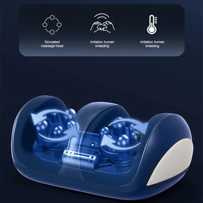 Extra Grote Elektrische Shiatsu Voet- en Kuitmassager met Verwarming – Orion
