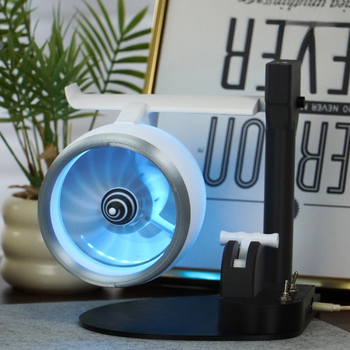 Turbojet ventilatorstype nevelbevochtiger met RGB-verlichting – AeroMist