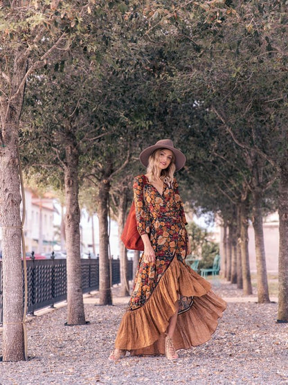 Bloemenprint Midi Jurk - Lily