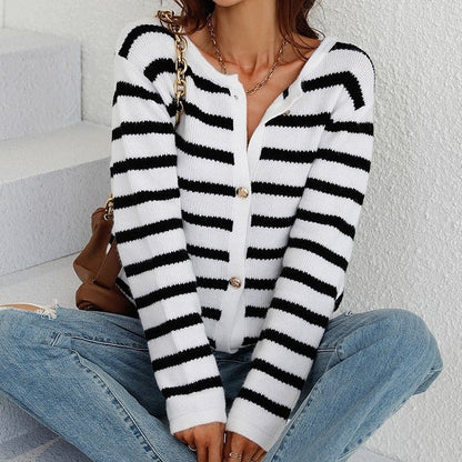 Gestreept Dames Herfstvest – Leona