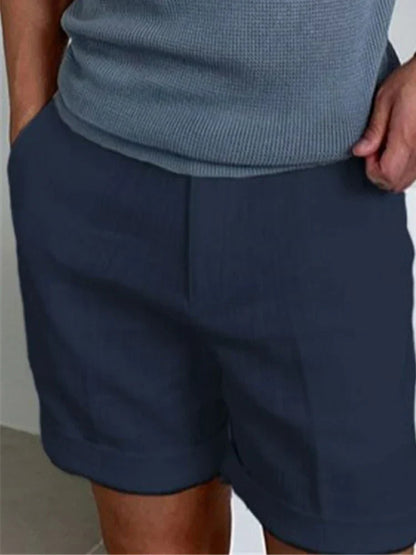 Lichte Linnen Heren Zomershorts met Relaxte Pasvorm - Jorin