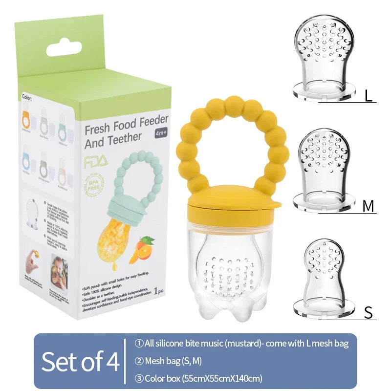 Fruit-speen voor baby's – veilig kauwen & zelfstandig leren eten (1+1 GRATIS actie)