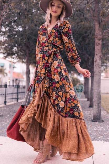 Bloemenprint Midi Jurk - Lily