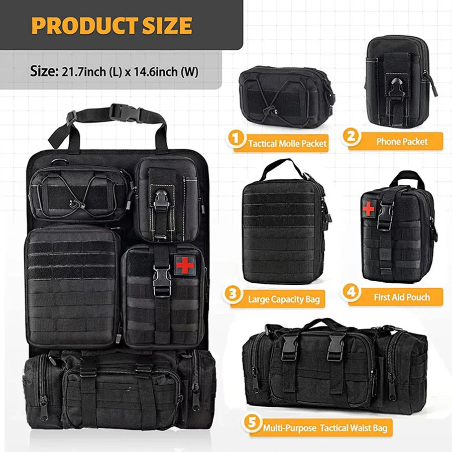Multifunctionele Hangende Auto Organizer - TactiGear