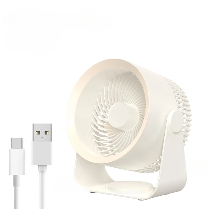 Multifunctionele Elektrische Ventilatorcirculator met 4000mAh Batterij – AirFlex