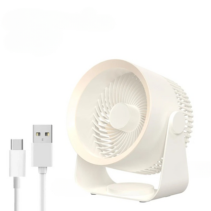 Multifunctionele Elektrische Ventilatorcirculator met 4000mAh Batterij – AirFlex
