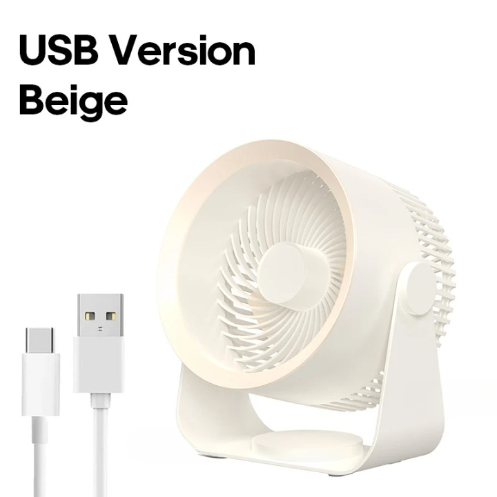 Multifunctionele Elektrische Ventilatorcirculator met 4000mAh Batterij – AirFlex