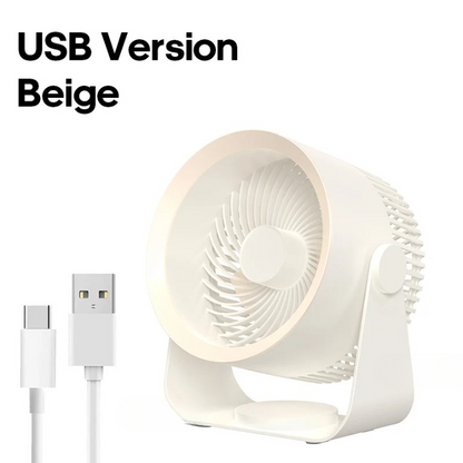 Multifunctionele Elektrische Ventilatorcirculator met 4000mAh Batterij – AirFlex