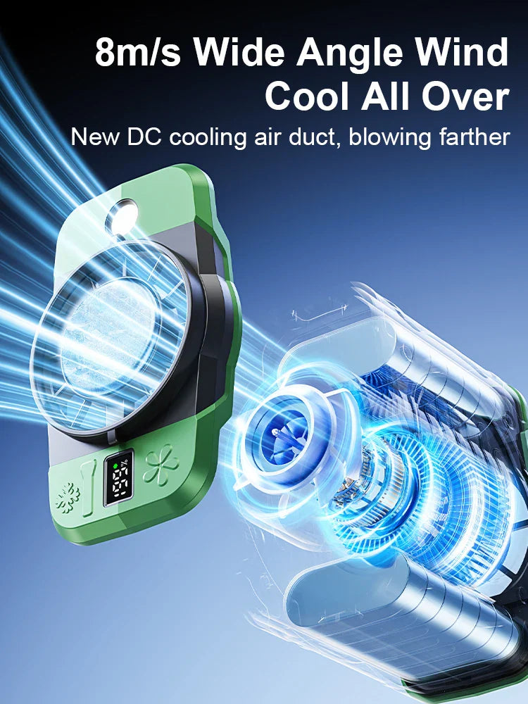 8000mAh Heup Clip Ventilator met Koeling & 199 Snelheid instellingen – ChillMate