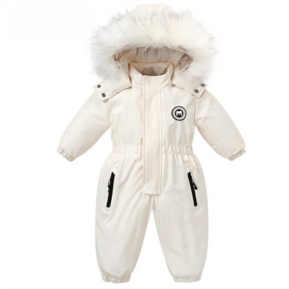 Baby-winteroverall met capuchon, waterdicht en warm gevoerd – Mila Winterzauber-editie
