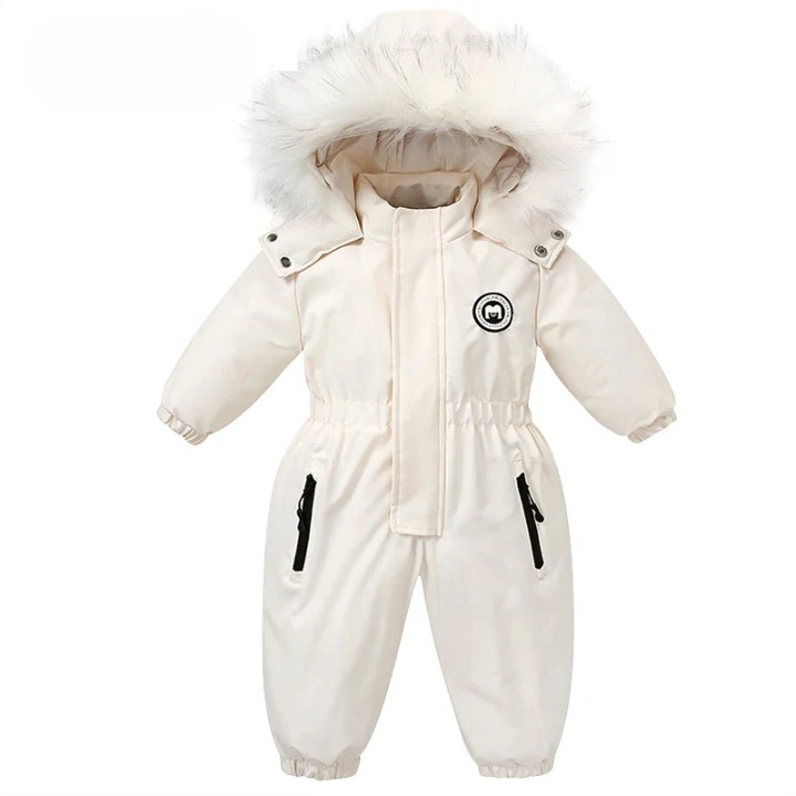 Baby-winteroverall met capuchon, waterdicht en warm gevoerd – Mila Winterzauber-editie