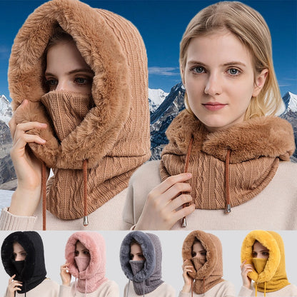 3-in-1 Winter Sjaal en Muts voor Dames - Isabella
