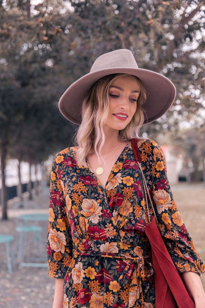 Bloemenprint Midi Jurk - Lily