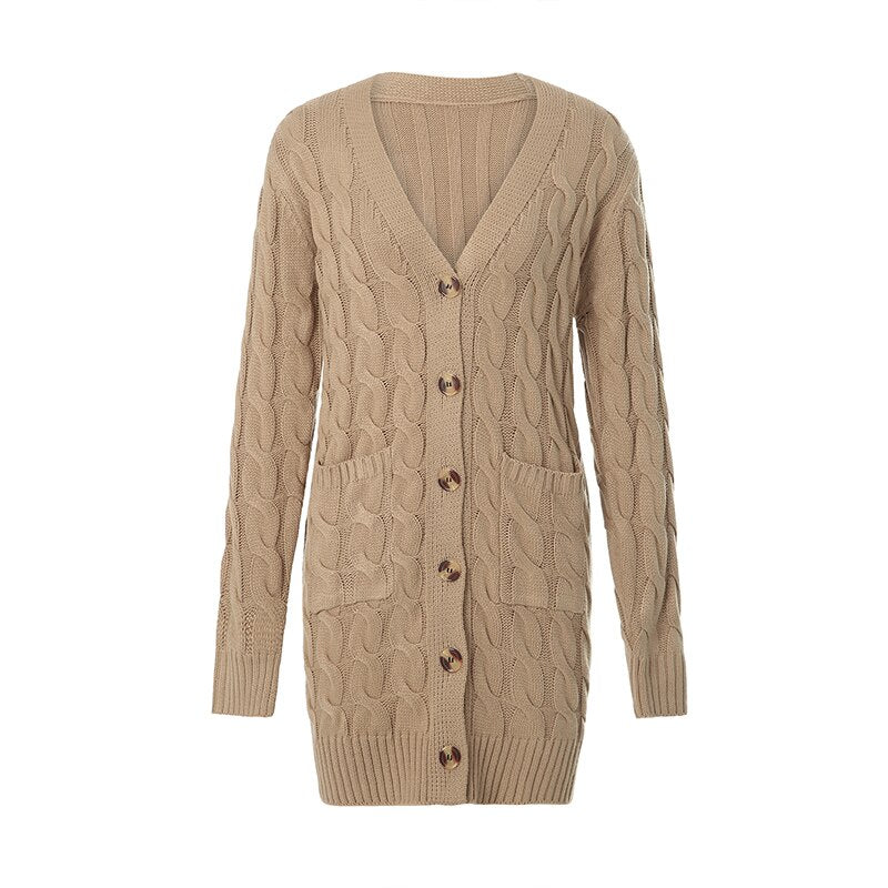 Gebreide dames cardigan met zakken – Noelle