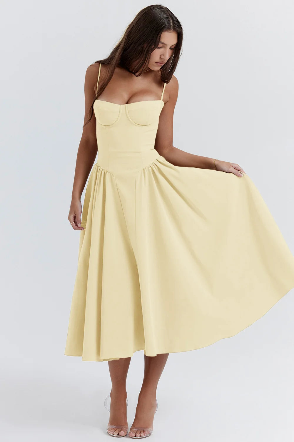 Zomerjurk met Sweetheart Halslijn – Elvira