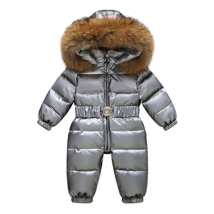 Gevoerd, waterdicht winterpak met capuchon en riem – Winterzauber Niko
