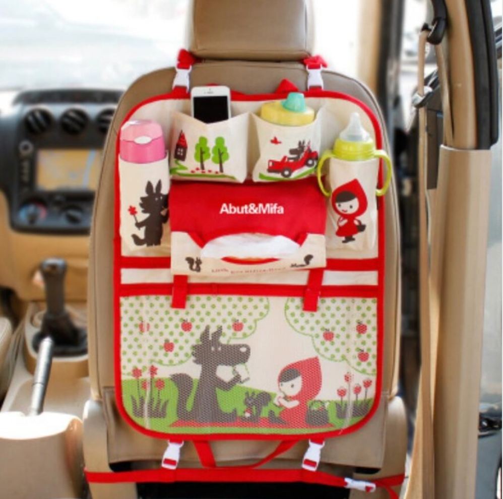 Auto-organizer voor kinderen met tablet- en fleshouder – Rückenbuddy (Koop 1, krijg 1 gratis)
