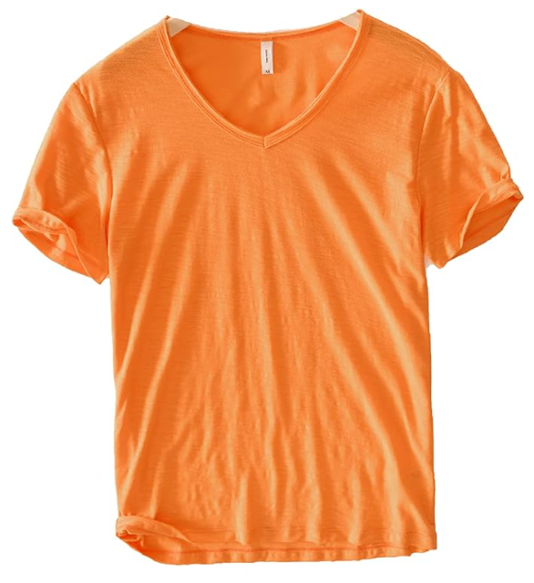 Heren V-hals Linnen Shirt - Luca