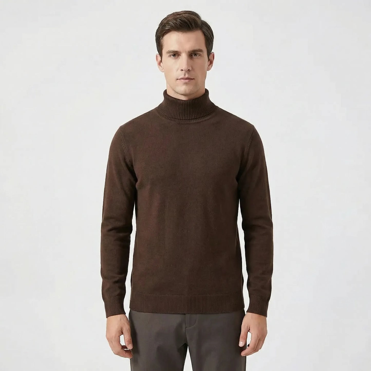 Schmal Geschnittener Rollkragen Sweater - Toni