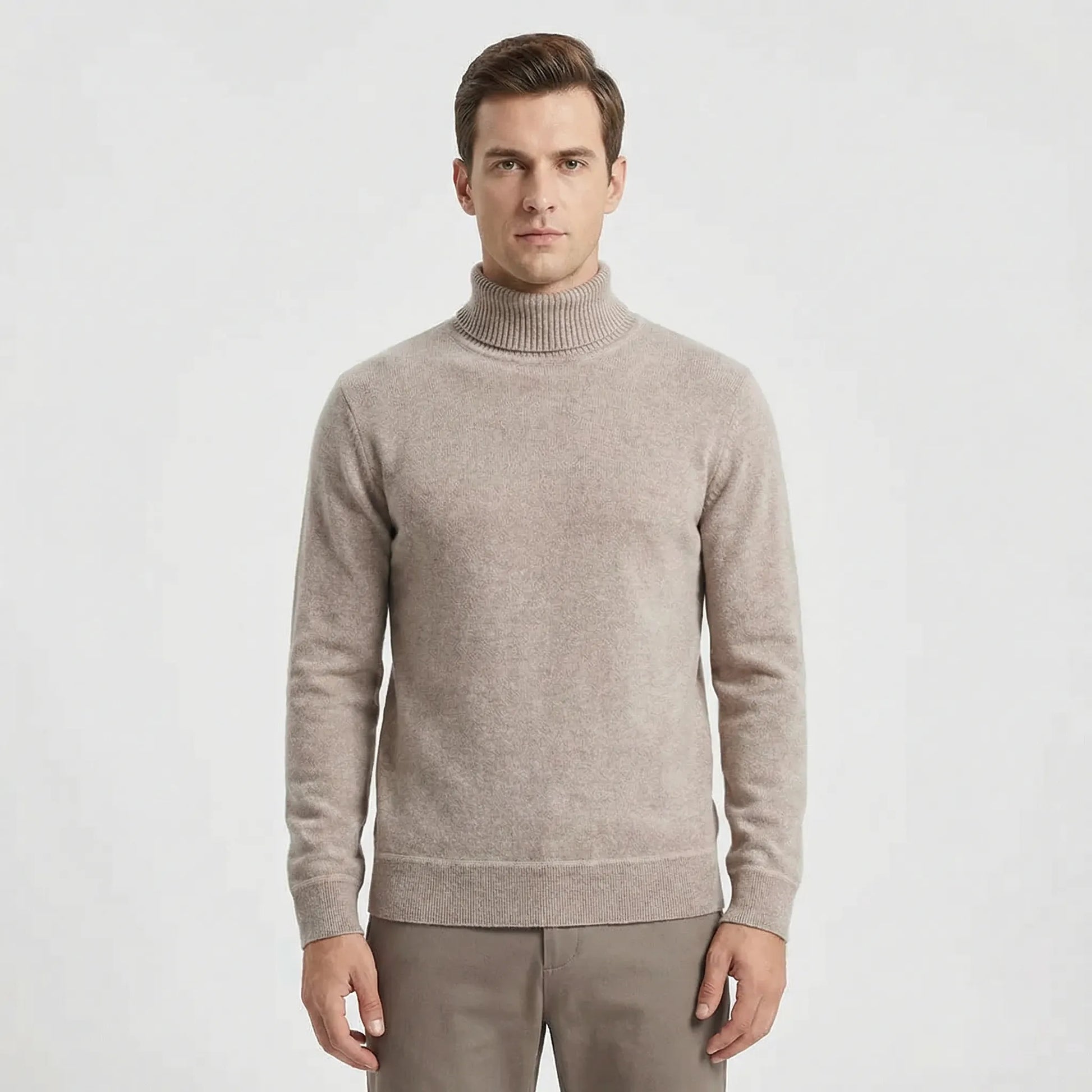 Schmal Geschnittener Rollkragen Sweater - Toni