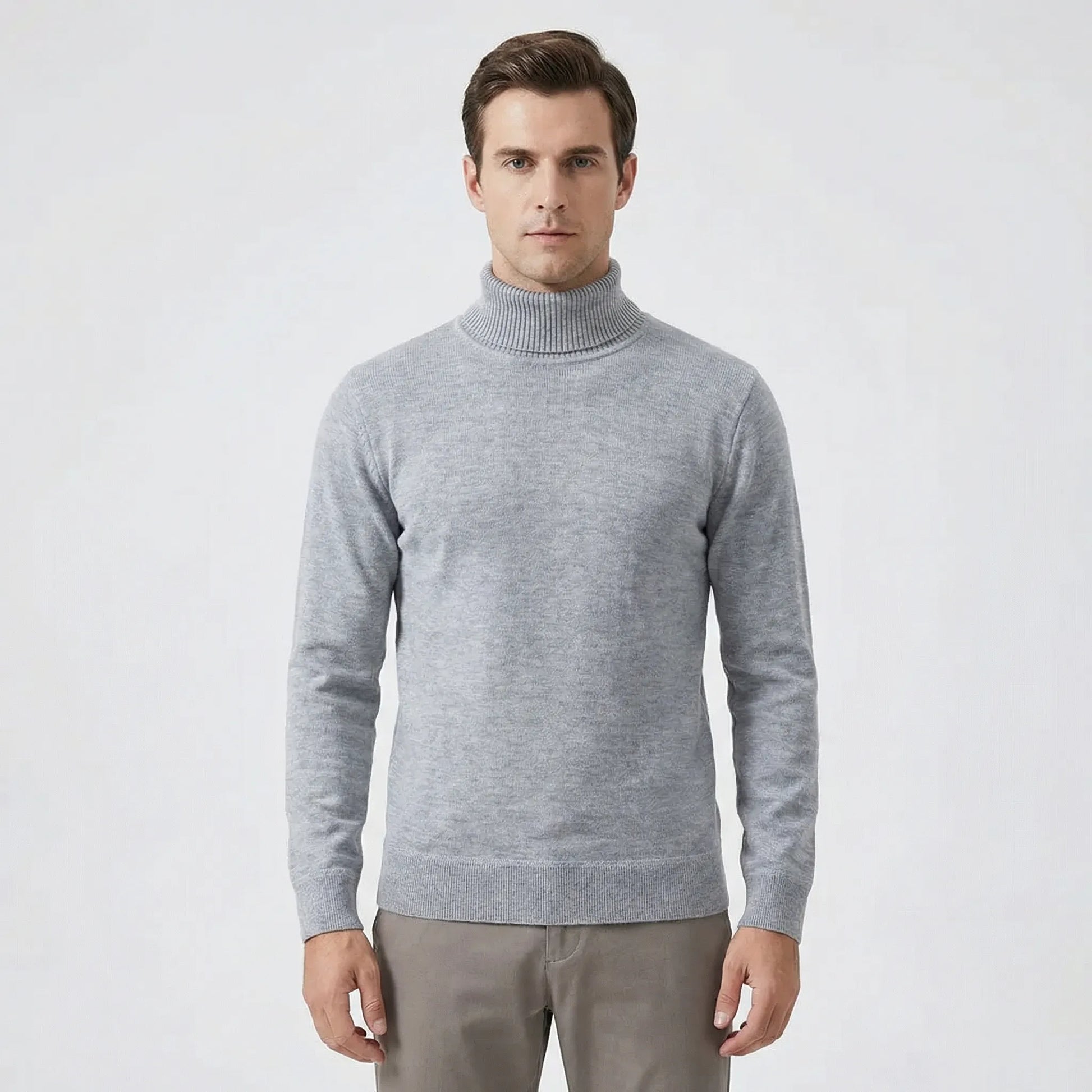 Schmal Geschnittener Rollkragen Sweater - Toni