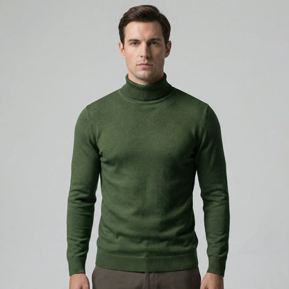 Schmal Geschnittener Rollkragenpullover Für Herren - Dario