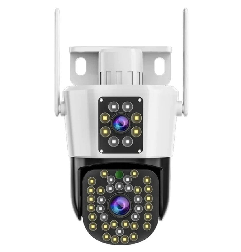 Set van 2 Beveiligingscamera’s met Dubbele Lens – DualGuard Max 2-Pack
