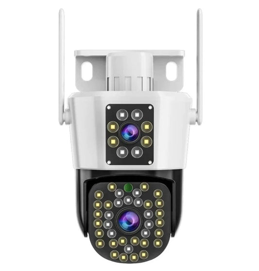 Set van 2 Beveiligingscamera’s met Dubbele Lens – DualGuard Max 2-Pack