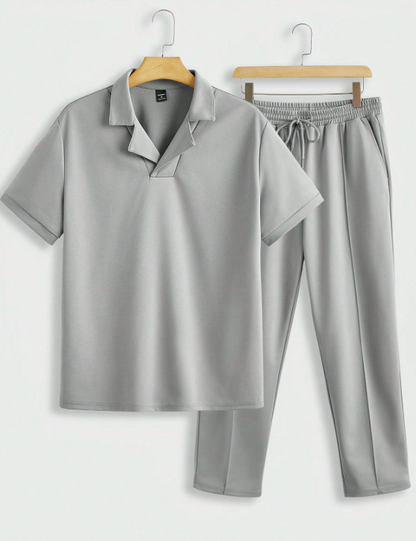 Moderne Grijze Heren Zomeroutfit – Nico