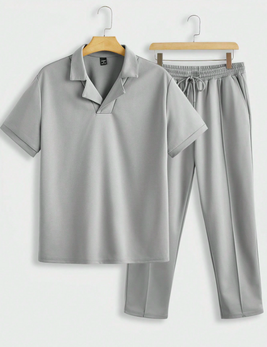 Moderne Grijze Heren Zomeroutfit – Nico