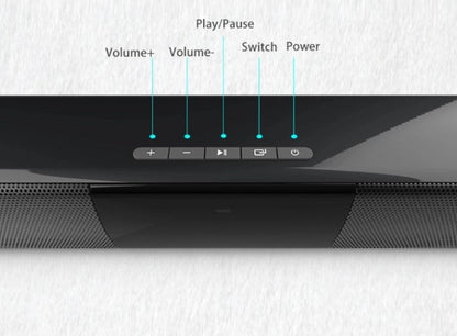 Draadloze Bluetooth Soundbar Stereo Speakersysteem met FM & USB – CineWave