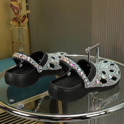 Kristalversierde Zomer Dames Slippers van EVA – Alviera