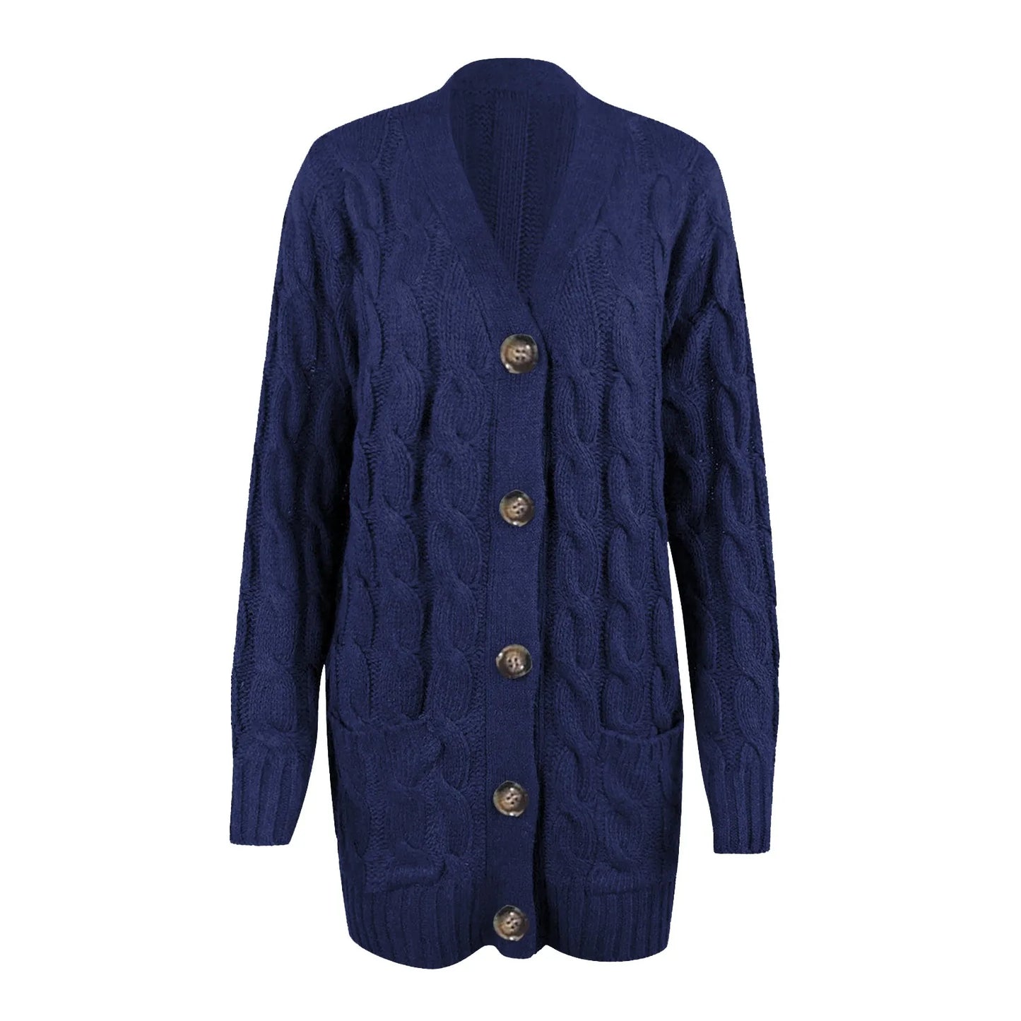 Gebreid Damesvest met Knopen – Noor