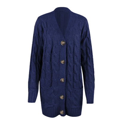 Gebreid Damesvest met Knopen – Noor