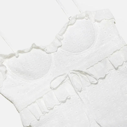 Stijlvolle Witte Geborduurde Maxi Jurk – Alina