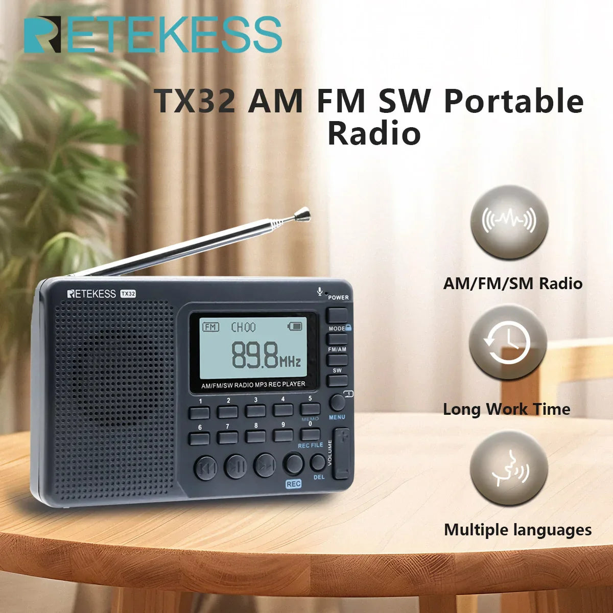 Compacte Draagbare Radio - EchoWave