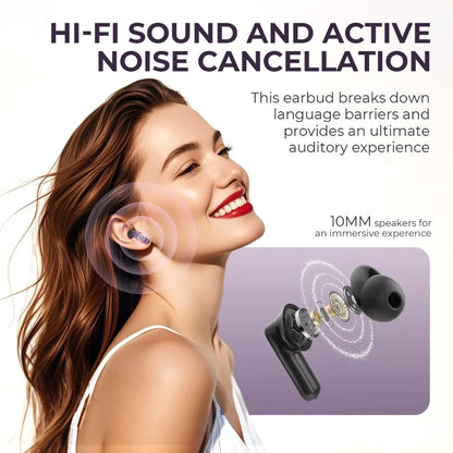 Touchscreen Vertaalhoofdtelefoon met Noise Cancelling – Avelora
