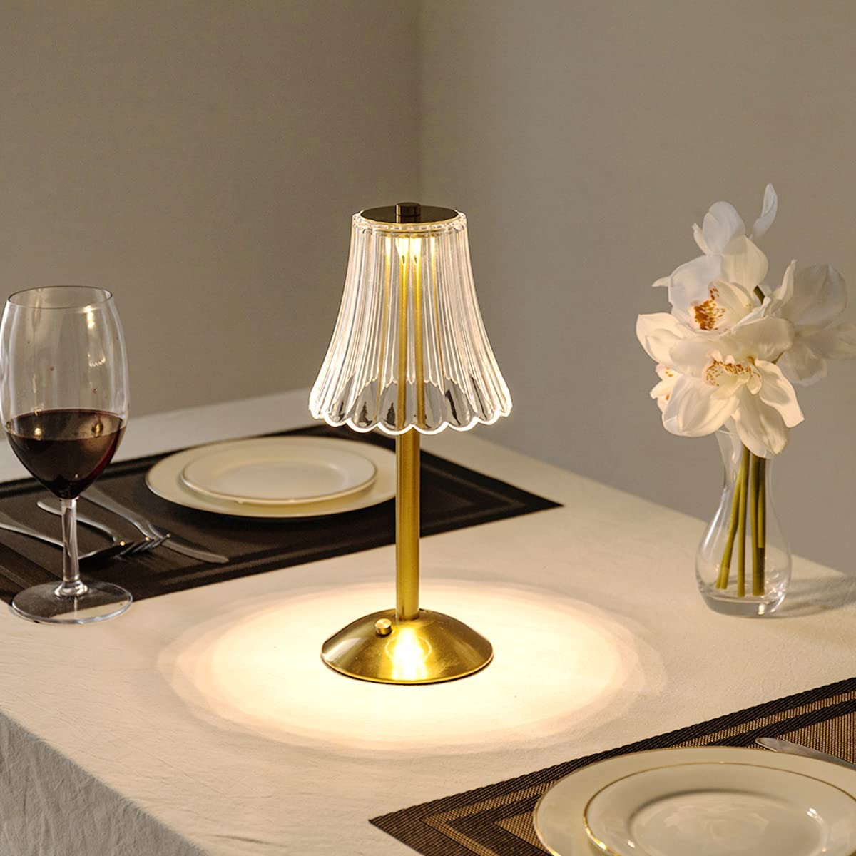 Gouden Kristallen Tafellamp - Aurora Luxe