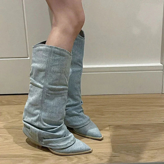Winterproof Denim Laarzen - Aurora