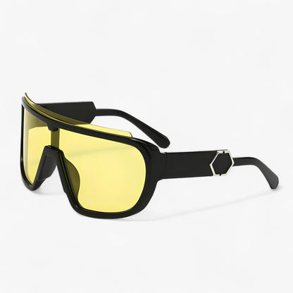 Oversized Monoblock Wraparound Zonnebril – Auron