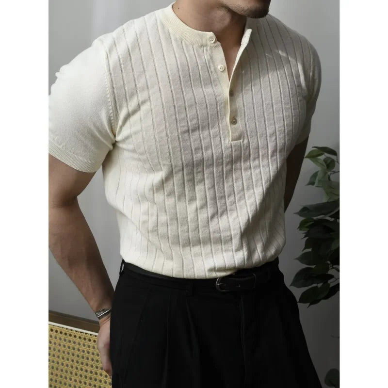 Slim Fit Heren Polo met rits – Fabrizio