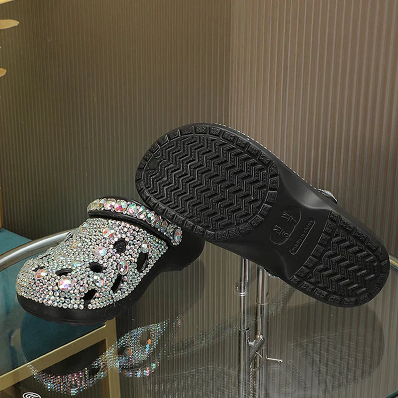 Kristalversierde Zomer Dames Slippers van EVA – Alviera