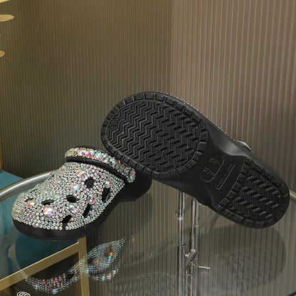 Kristalversierde Zomer Dames Slippers van EVA – Alviera