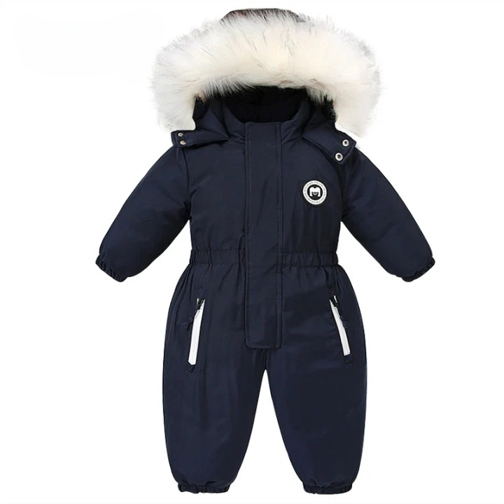 Baby-winteroverall met capuchon, waterdicht en warm gevoerd – Mila Winterzauber-editie