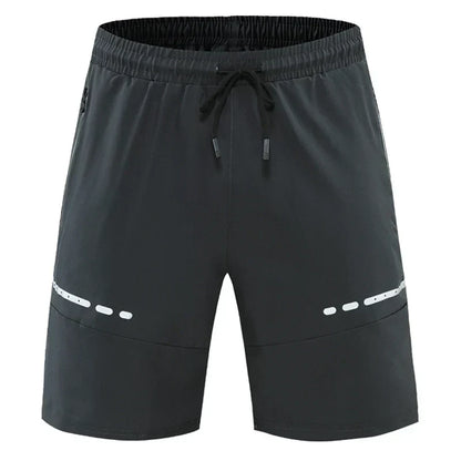 Sportieve & Stijlvolle Slim-Fit Trainingsshorts met Ritszakken – Kian