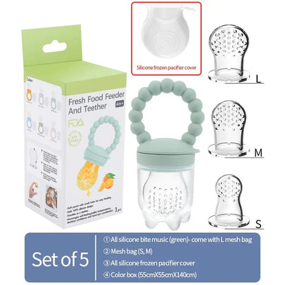 Fruit-speen voor baby's – veilig kauwen & zelfstandig leren eten (1+1 GRATIS actie)