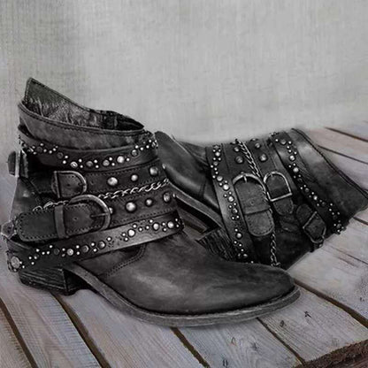 Vintage Slip-On Dameslaarzen - Nora